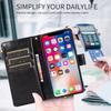 Beajew Flip Wallet Case for Samsung Galaxy A35 5G, RFID Zipper, Black view 2