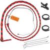 Bantoro Crafts Red and Black 16-Plait Paracord/Nylon Bullwhip, 6 ft (1.8 m) view 1