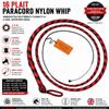 Bantoro Crafts Red and Black 16-Plait Paracord/Nylon Bullwhip, 6 ft (1.8 m) view 4