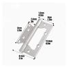 Door Hinges, Soft-Close Hinges, Radius Corner, Bi-Fold Butt Hinges, Interior Door Hardware, One Size view 2