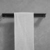 Matte Black Bathroom Towel Holder Set view 3