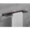 Matte Black Bathroom Towel Holder Set view 4
