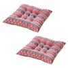 XIEMINLE Seat Cushions for Dining Chairs with Ties, 45 x 45 x 6 cm, 2-Pack view 1