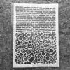 A4 Brick Painting Stencil, Irregular Pattern, Reusable view 1