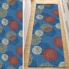 QQrunner Blue Vintage Kitchen Runner Rug, Non-Slip, 50 x 450 cm view 1