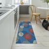 QQrunner Blue Vintage Kitchen Runner Rug, Non-Slip, 50 x 450 cm view 4