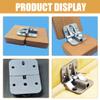 HOMSFOU Folding Table Hinge, Adjustable, Heavy-Duty Hinge for Furniture and Cabinet Doors view 4