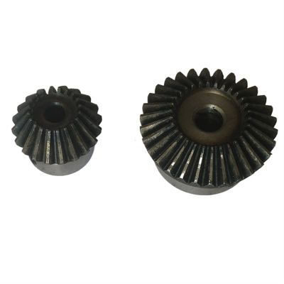 Xuulan 1.5 Module Steel Bevel Gears, Spiral Bevel Gear 1:2 Ratio, 90° (16T/32T)