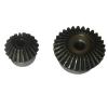 Xuulan 1.5 Module Steel Bevel Gears, Spiral Bevel Gear 1:2 Ratio, 90° (16T/32T) view 1