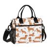 Cartoon Dachshund Insulated Lunch Bag view 1