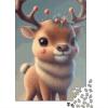 FUmoney 1000-Piece Puzzle for Adults, Cute Deer, Challenging Educational Puzzle, 75 x 50 cm view 1