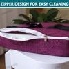 1/2/4-Pack 40 x 40 cm Square Chair Seat Cushions, 5/8 cm Thick view 4