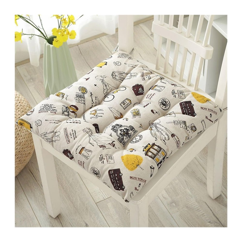 2-Piece Set of 40 x 40 cm Indoor/Outdoor Chair Cushions, Color 11