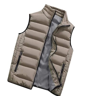 Men's Lace-Up Jacket, Fall/Winter, Khaki, XXL