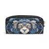 Abstract Lion Leather Pencil Case and Organizer view 2