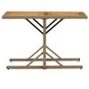 Outdoor Garden Dining Table, Beige, Solid Acacia Wood and PE Rattan view 2