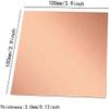 Copper Sheet Plate, Purple Copper, 0.12-Inch Thick, for DIY, Crafts, Repairs, and Electrical Use view 2