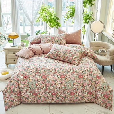 3-Piece Reversible Floral Microfiber Duvet Cover Set, 150 x 200 cm