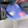Corner Shower Mat, Non-Slip and Mold-Resistant Luffa Mat view 3