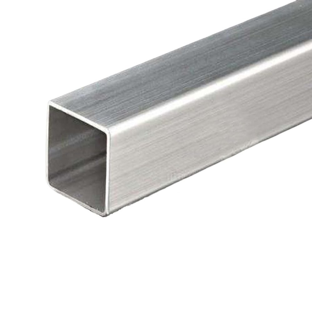 304 Stainless Steel Square Tube, 2 Pieces, 15 mm Length, 15 mm Width, 1 mm Wall Thickness, 500 mm Total Length