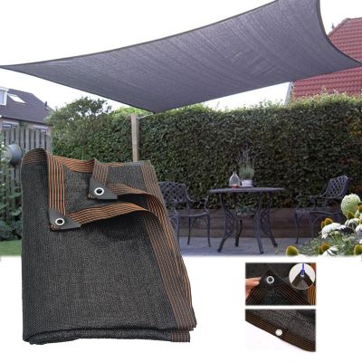 Yslopeno Breathable Sun Shade Net, Black, 5 m x 8 m