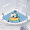 Corner Shower Mat, Non-Slip Mold-Resistant Loofah Mat view 1