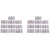 Epodmalx Sectional Sofa Connectors, 20-Piece, Silver-Tone view 1