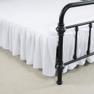 xuan dian Ruffled Bed Skirt for Double Beds with Split Corners