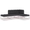 KTHLBRH 4-Piece Outdoor Lounge Set with Cushions, Solid Pine view 2