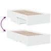 vidaXL Bed Frame with Drawers White 100 x 200 cm Engineered Wood view 4
