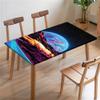 FANSU Elastic-Fitted Tablecloth, Mountain Print, Stain-Resistant, for Indoor and Outdoor Use (8 ft/244 x 77 cm) view 1