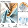 FANSU Elastic-Fitted Tablecloth, Mountain Print, Stain-Resistant, for Indoor and Outdoor Use (8 ft/244 x 77 cm) view 3