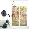 XHBJSH Magnetic Fly Screen Door 160 x 205 cm, Self-Adhesive, White-A view 1