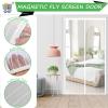 XHBJSH Magnetic Fly Screen Door 160 x 205 cm, Self-Adhesive, White-A view 3