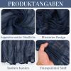 Pesonlook 6-Piece Gauze Table Runner Set for Weddings, Navy Blue, 55 x 300 cm view 4