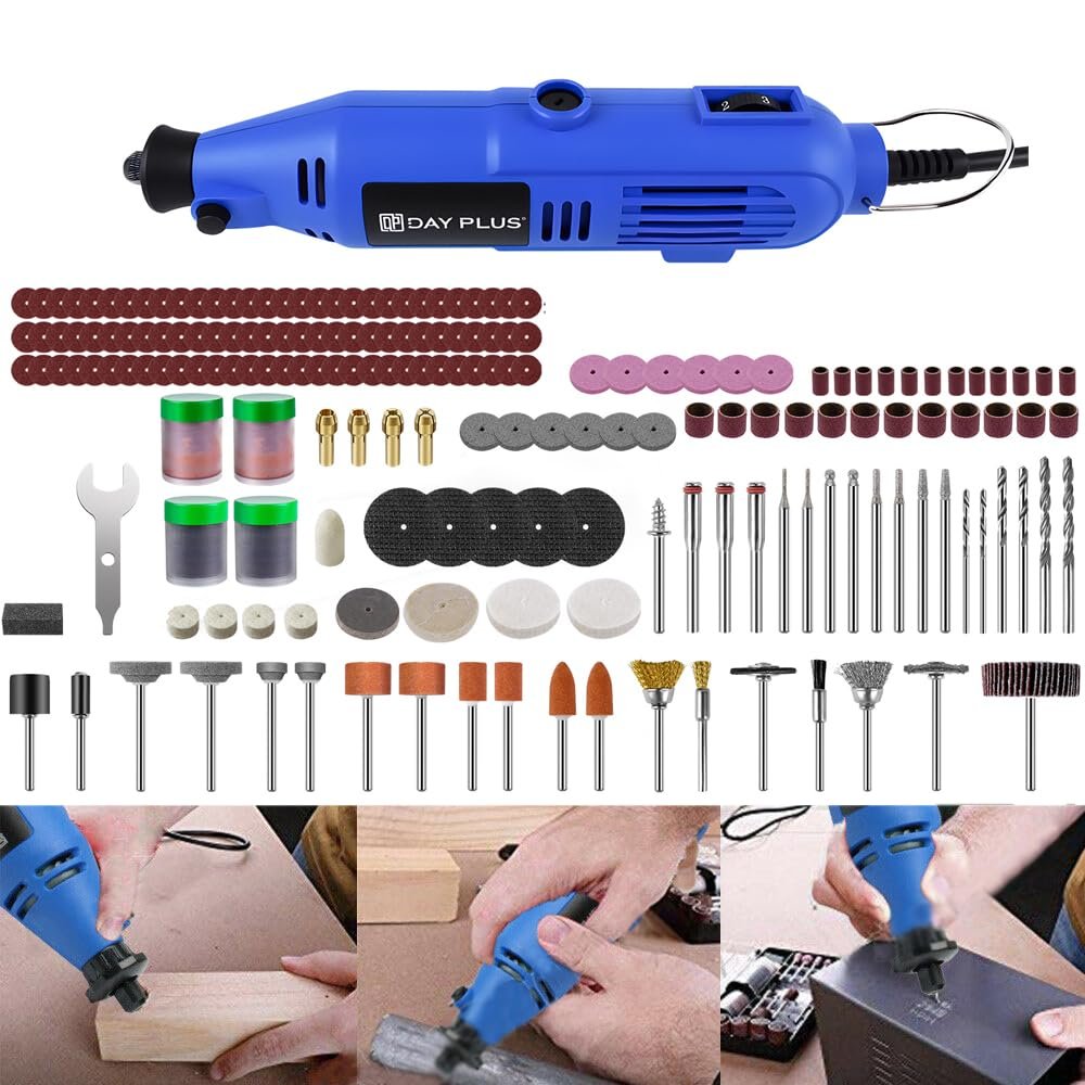 Mini Rotary Tool with 252 Accessories, 10,000–32,000 RPM