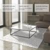 FEIPUHOME Art Watercolor-Style Area Rug, Abstract Pine Prints, Non-Slip, 90 x 120 cm view 4