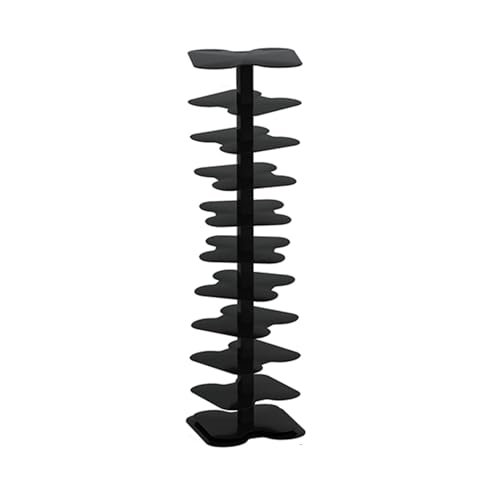 Rotating Bookshelf for Adults, 360° Swivel, Black