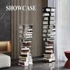 Rotating Bookshelf for Adults, 360° Swivel, Black view 2