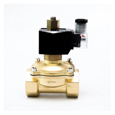 1-1/4 in Normally Open Brass Solenoid Valve, 24 V, for Air (Color: Bsp-24vac-epdm-seal, Size: 1.25 Inch)
