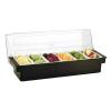 WINPANG 200 mL Black Fruit Box with 6 Compartments view 1