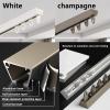 Ceiling-Mount V-Shaped Sliding Curtain Track, 1.7 m/5.5 ft, Champagne view 3