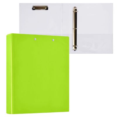 3-Ring Clipboard Binder, Letter Size, 2.5 in, Lemon Green, 21.6 x 27.9 cm, 2-Pack
