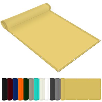 Waterproof Shade Sail 4 x 5 m, UV Protection, Made-to-Measure Polyester, Cream