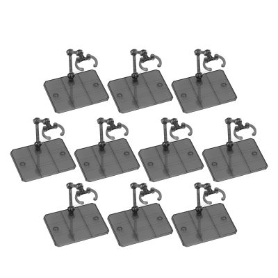 Jiawu Figure Display Stand for 6-Inch Action Figures, Transparent Black