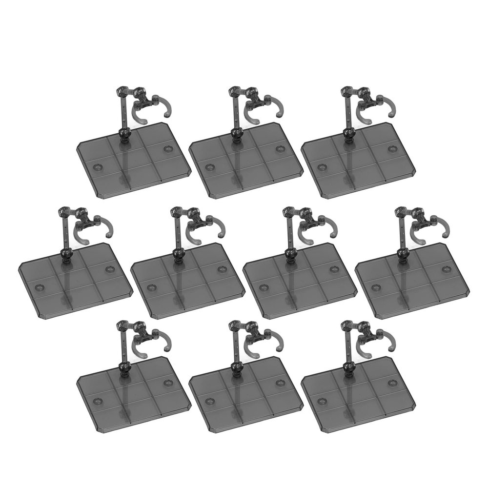 Jiawu Figure Display Stand for 6-Inch Action Figures, Transparent Black
