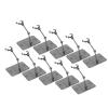 Jiawu Figure Display Stand for 6-Inch Action Figures, Transparent Black view 2