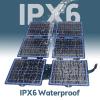 Irishom Portable 30W Solar Panel, IPX6 Waterproof ETFE Monocrystalline Foldable Charger with DC/USB/Type-C Output, 2 Carabiners for Mobile Phones view 2