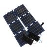 Irishom Portable 30W Solar Panel, IPX6 Waterproof ETFE Monocrystalline Foldable Charger with DC/USB/Type-C Output, 2 Carabiners for Mobile Phones view 4
