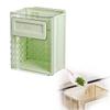 Transparent Collapsible Hanging Trash Can for Kitchen, Cabinet, Car, Bedroom, or Bathroom (Green) view 1